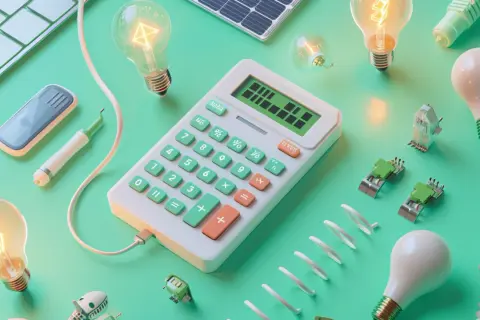 Kalkulator przeliczający waty na kilowatogodziny. Must have!